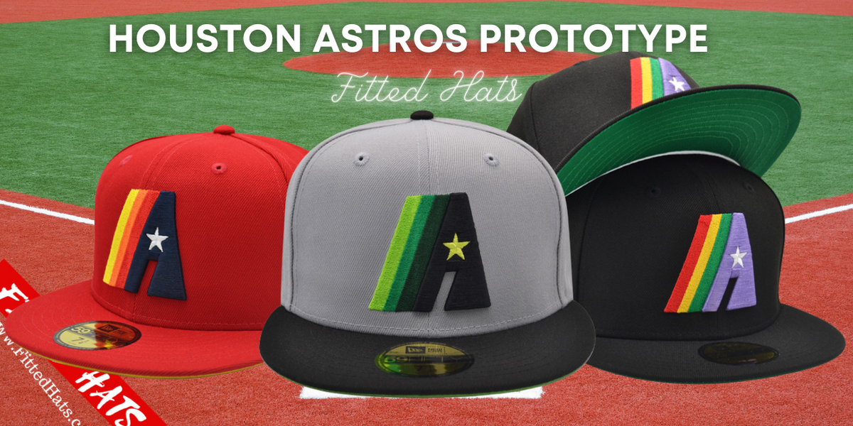 Custom Houston Astros Tequila Sunrise Prototype Hat