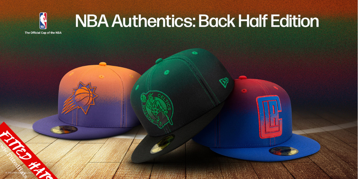 NBA Back Half Fitted Hats New Era Back Half Series