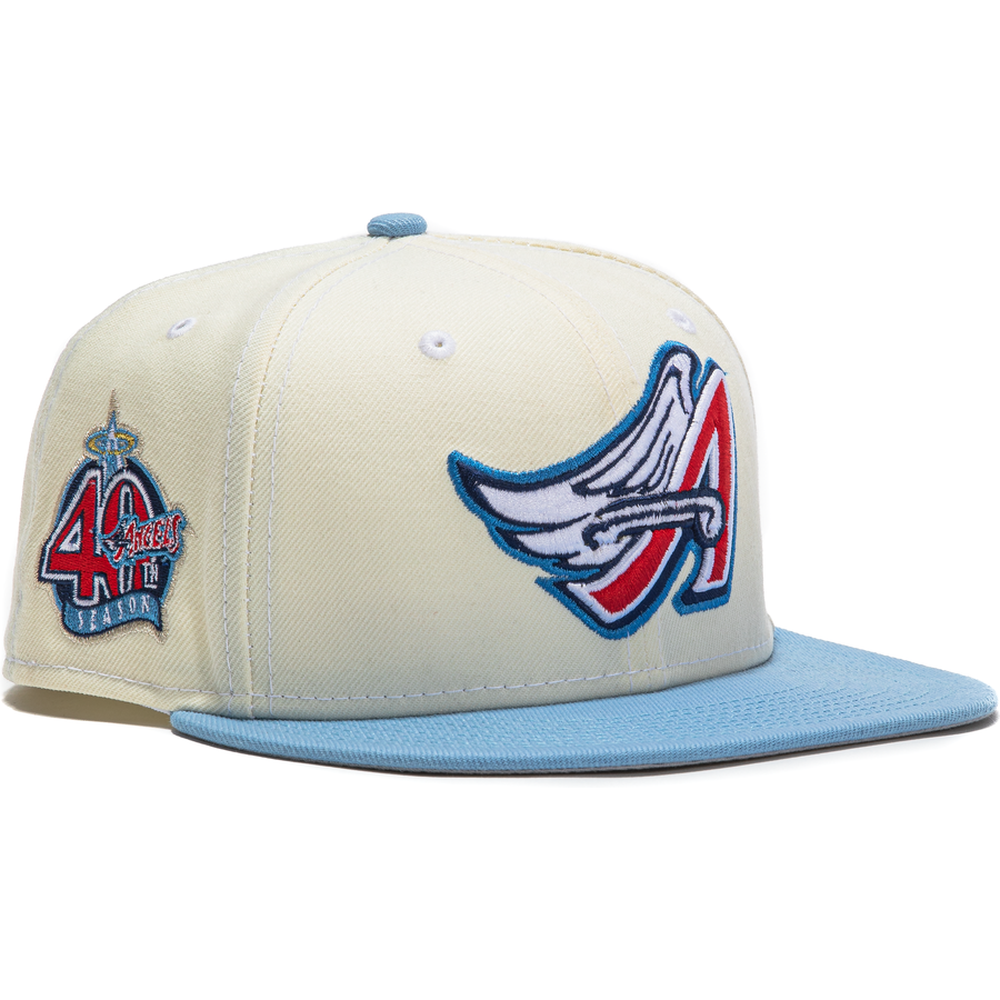 Hat Club New Era 59Fifty store White Dome Anaheim Angels 25th Patch 7 1/4