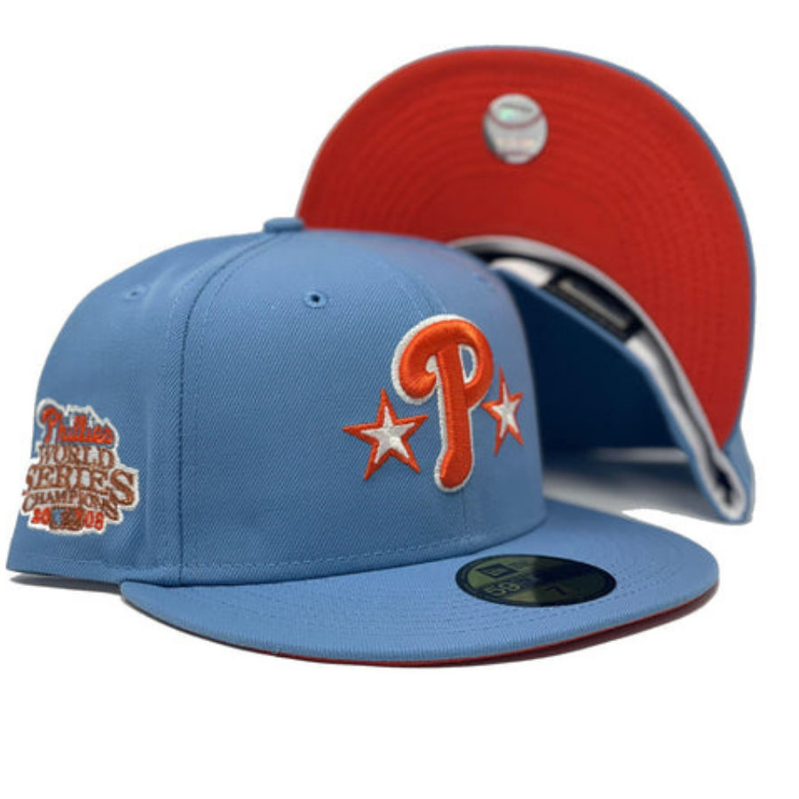 New Era Philadelphia Phillies 2009 World Series Sky Blue/Orange 59FIFT