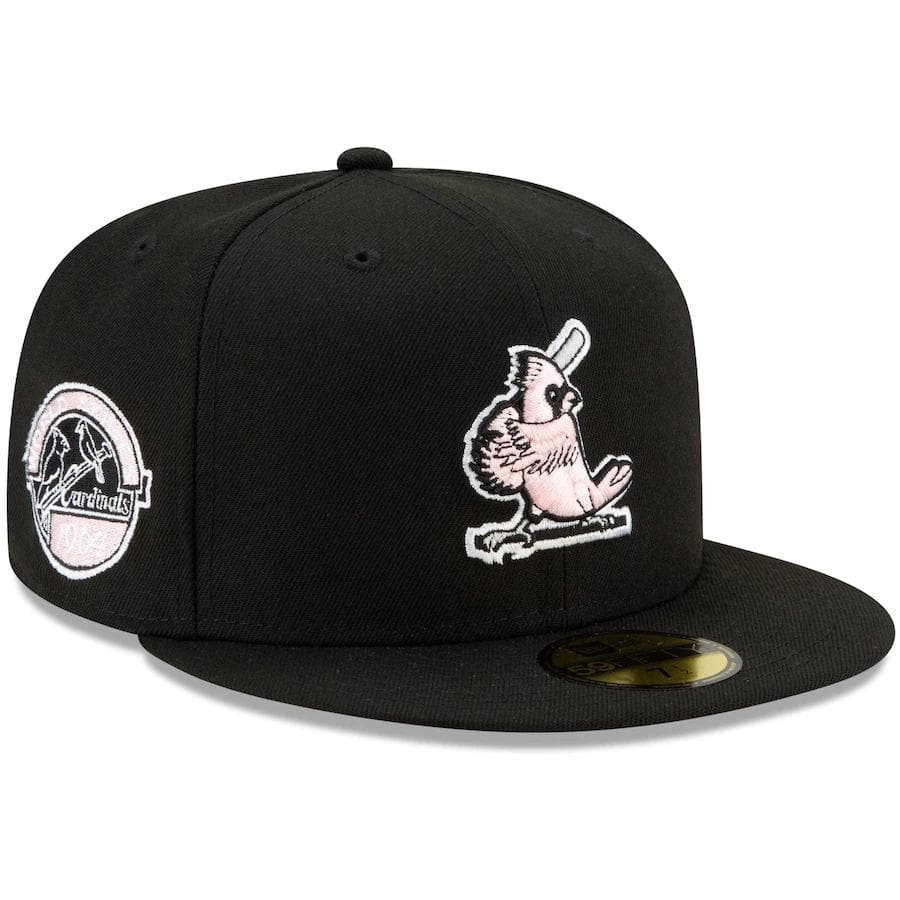 New Era St. Louis Cardinals Black 1964 World Series Champions Pink Und