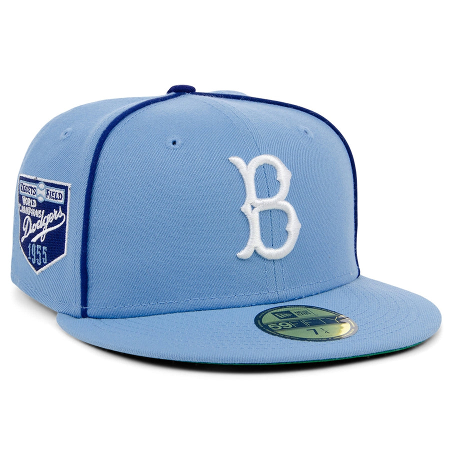New Era x Lids HD Brooklyn Dodgers Powder Blue Pipe 2022 59FIFTY Fitte