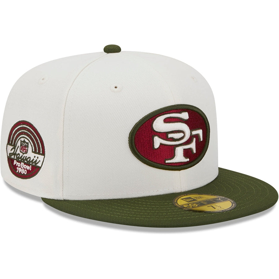 New Era San Francisco 49ers Chrome Two Tone Edition 59Fifty Fitted Hat, EXCLUSIVE HATS, CAPS