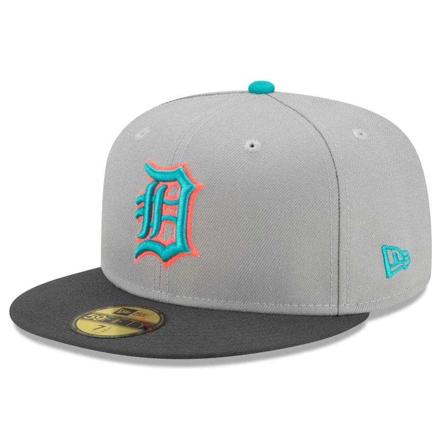 Detroit Tigers New Era Pink Undervisor 59FIFTY Fitted Hat - Khaki/Olive