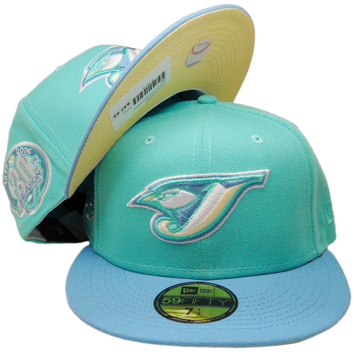 New Era Toronto Blue Jays Mint/Sky Blue 30th Season 1977 - 2006 59FIFT