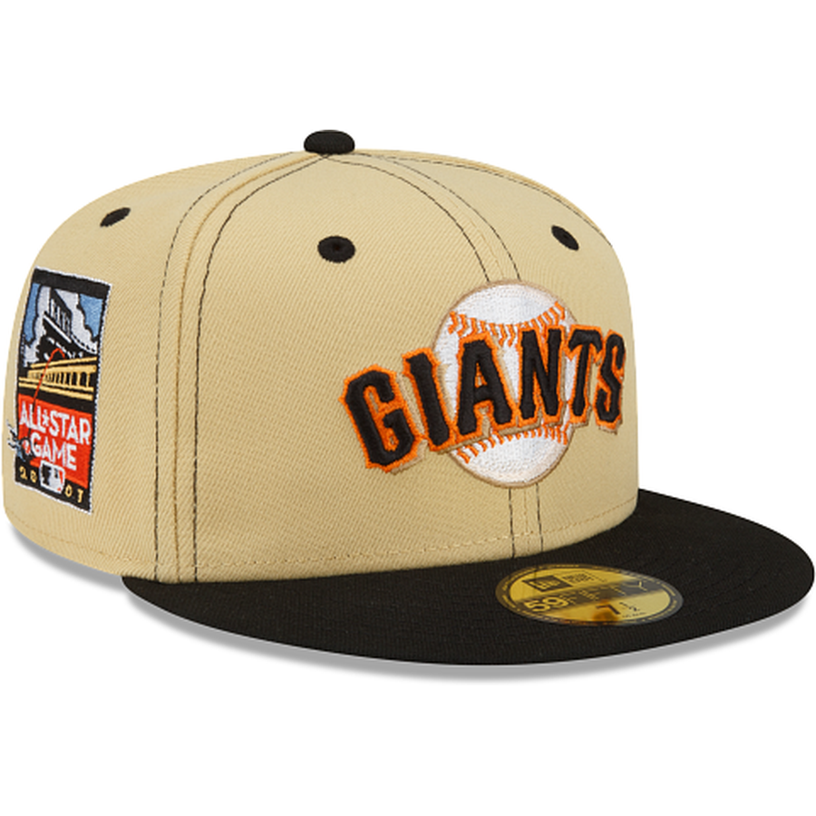 State of Flux x New Era San Francisco Giants 59FIFTY Fitted Hat in Toasted Peanut and Green Oak 7 3/4 / Toasted Peanut and Green Oak