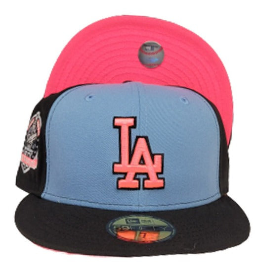 Los Angeles Dodgers Ocean Blue 60th Anniversary Patch Pink UV