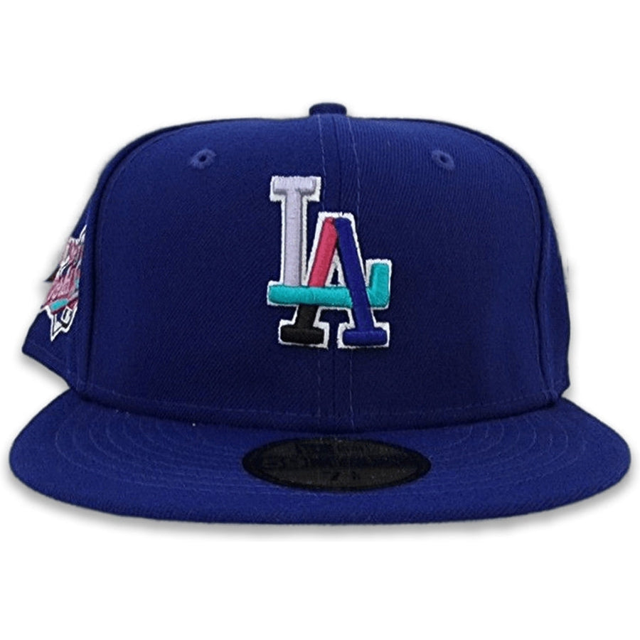 Los Angeles Dodgers 1988 WS POLAR LIGHTS Royal-Lavender Fitted Ha