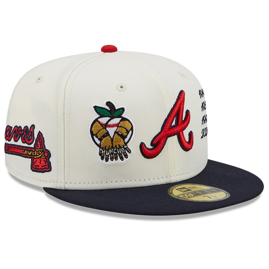 Atlanta Braves New Era 4x World Series Champions World Class 59FIFTY Fitted  Hat - Cream