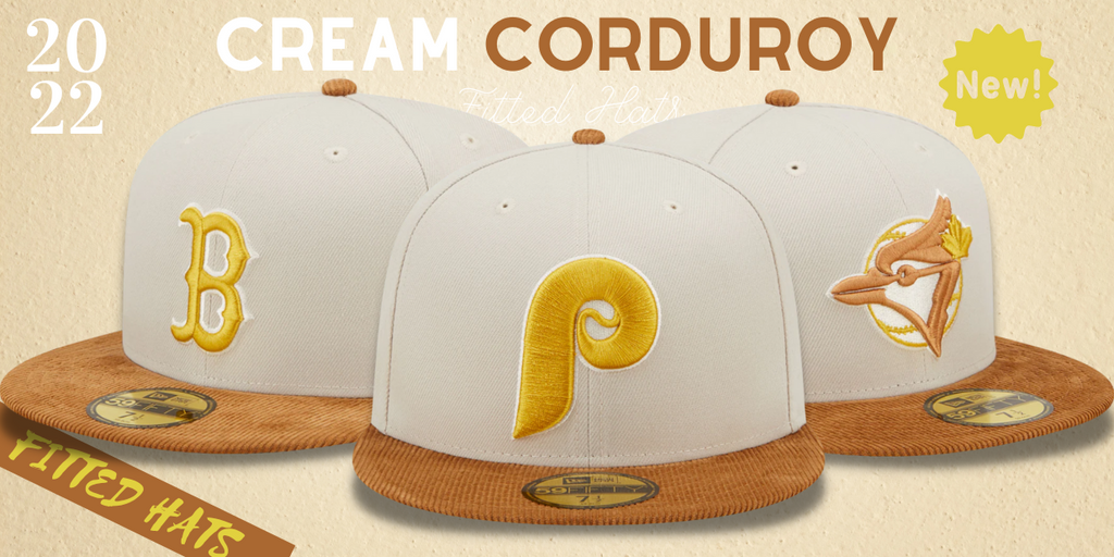 Cream + Corduroy Visor Fitted Hats (Oct. 9th - 15th)