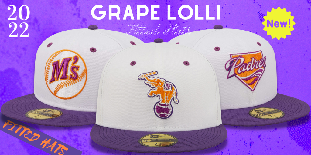 Grape Lollipop Fitted Hats