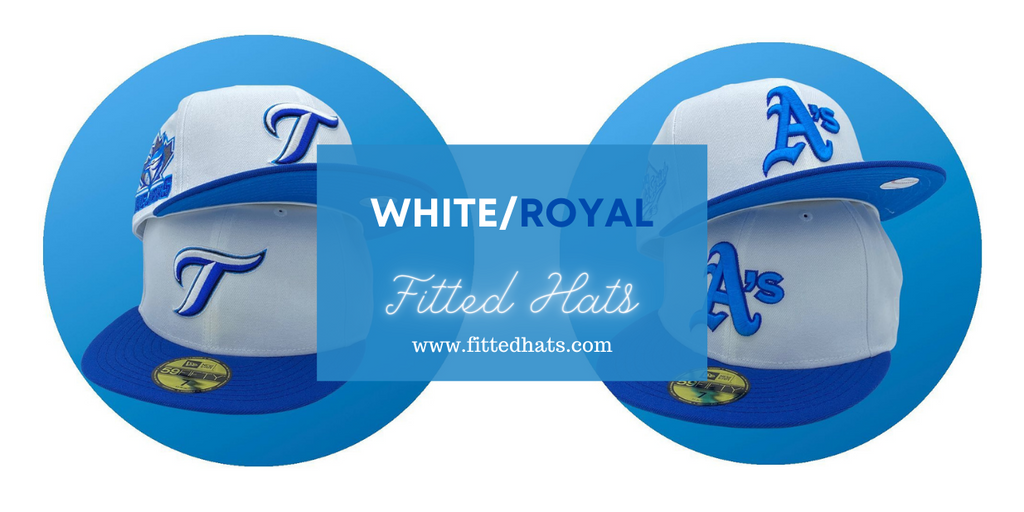 USA Cap King New Era White/Royal 59FIFTY Fitted Hats