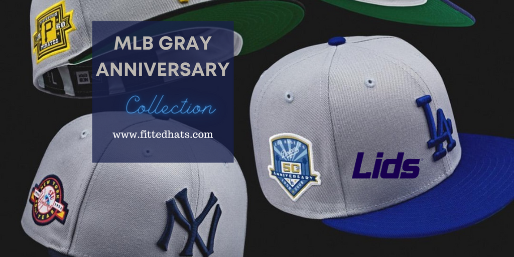 MLB Gray Anniversary Fitted Hat Collection Lids