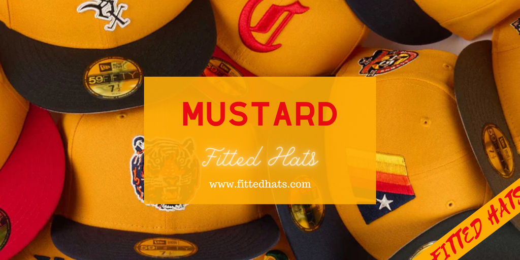 Mustard Fitted Hats