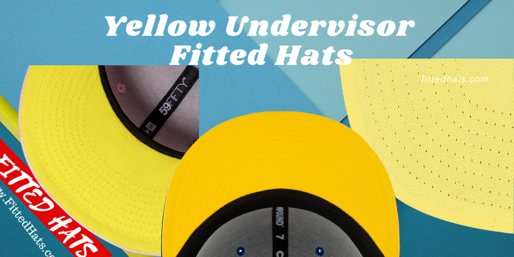 Yellow Undervisor Fitted Hats