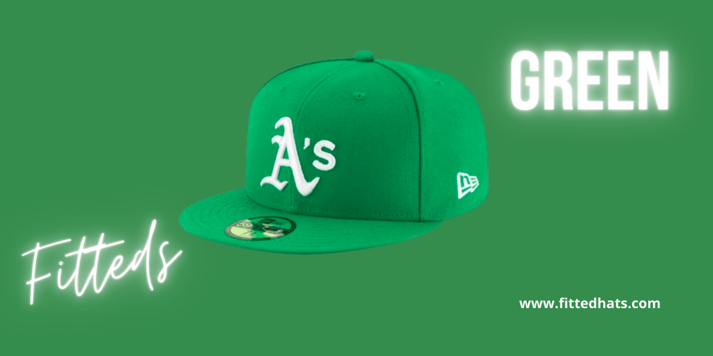 Green Fitted Hats, Green Baseball Caps