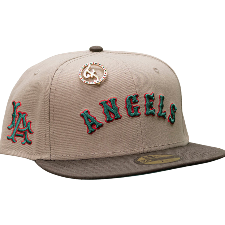 NEW ERA 59FIFTY MLB LOS ANGELES ANGELS TWO TONE / EMERALD GREEN UV