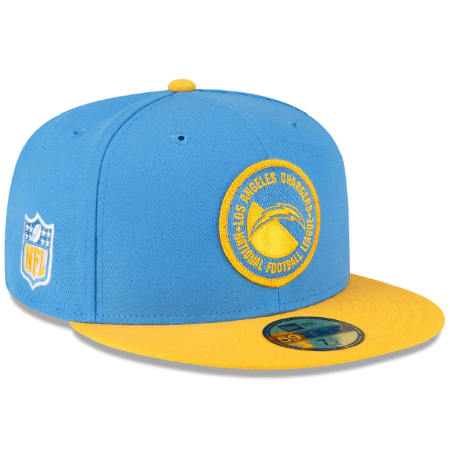 New Era Men's Los Angeles Chargers 2023 Sideline Pinwheel 59Fifty