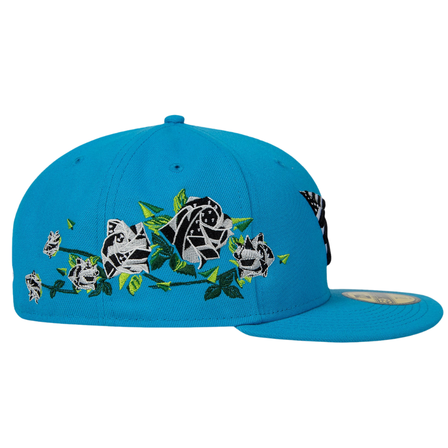 New Era x Paper Plane Blue Fanatic Roses 59FIFTY Fitted Hat