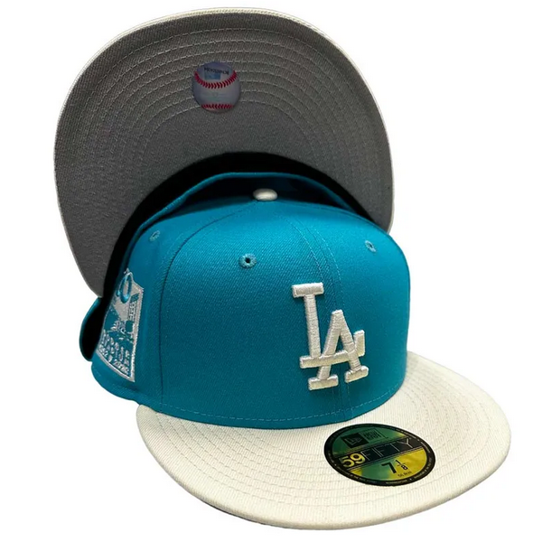 New Era 59FIFTY Los Angeles Dodgers Hometown Fitted Hat Cardinal Red Gold