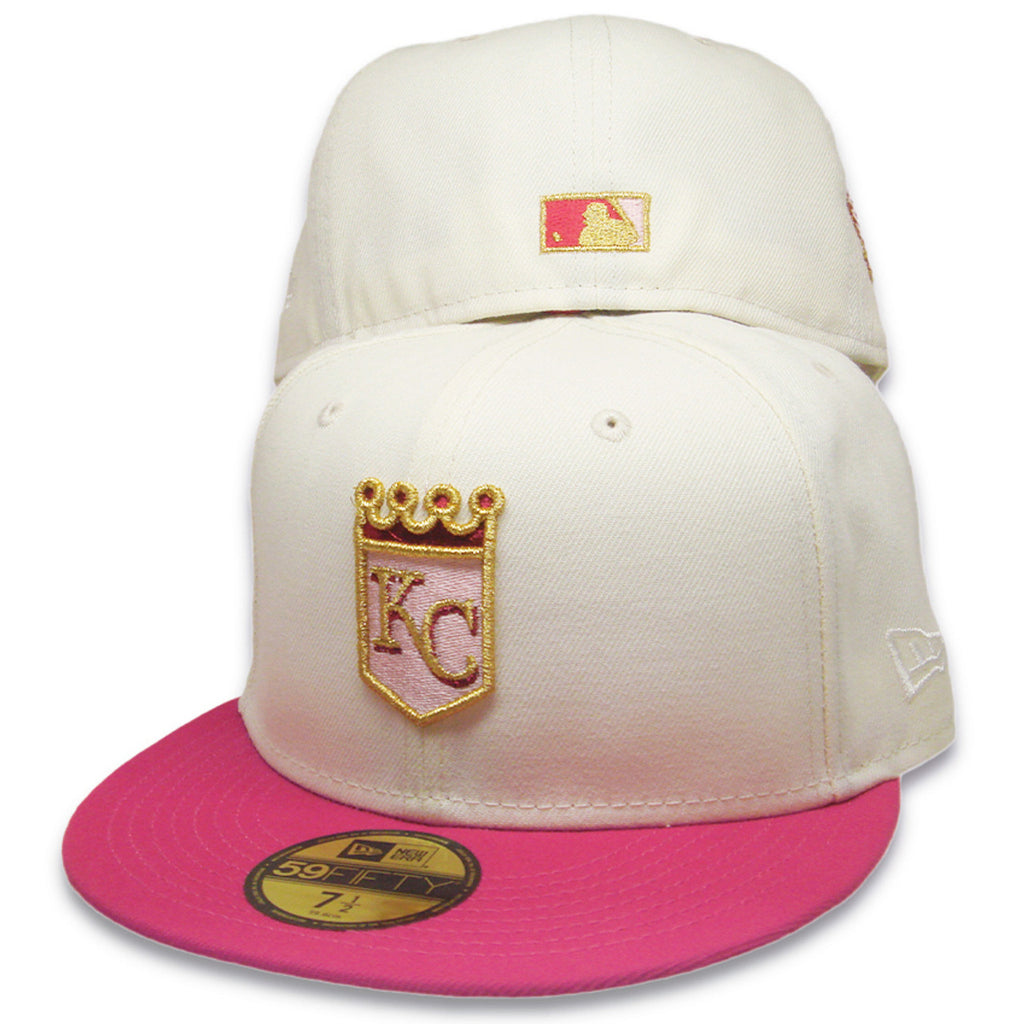 New Era Kansas City Royals 'Kurama' 40th Anniversary Cream/Hot Pink/Gold 59FIFTY