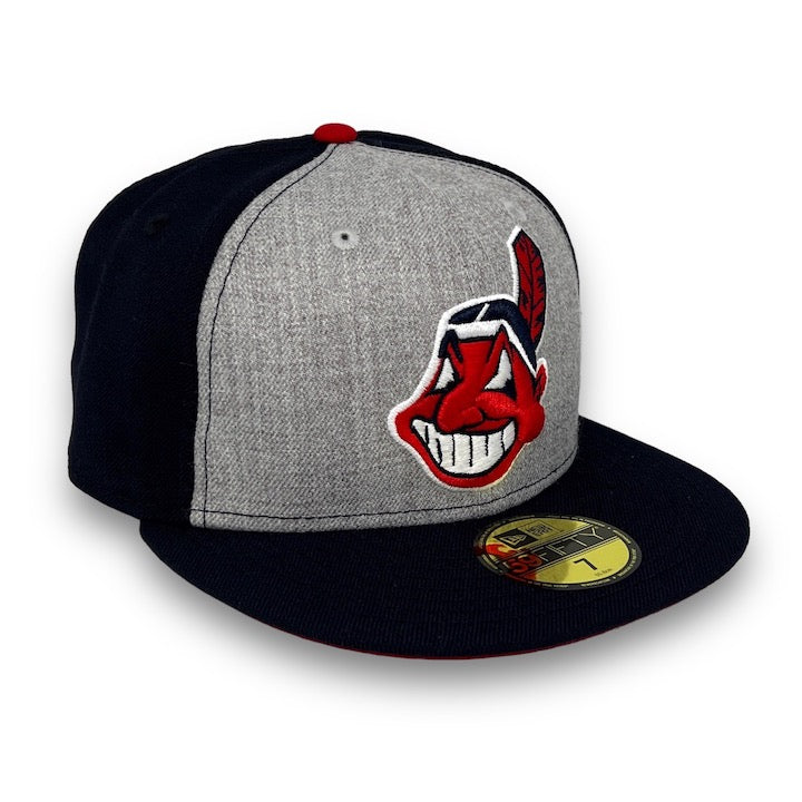 Men's Cleveland Indians Chief Wahoo Purple/Black 59FIFTY Fitted
