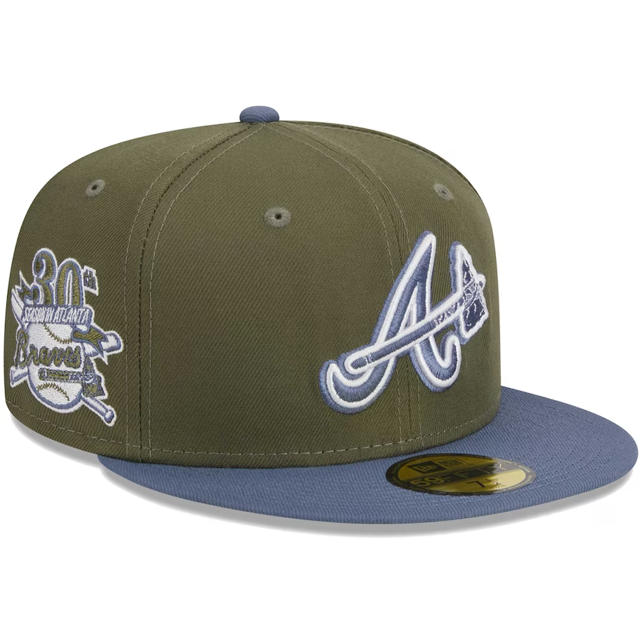 New Era Atlanta Braves Olive/Blue 2023 59FIFTY Fitted Hat