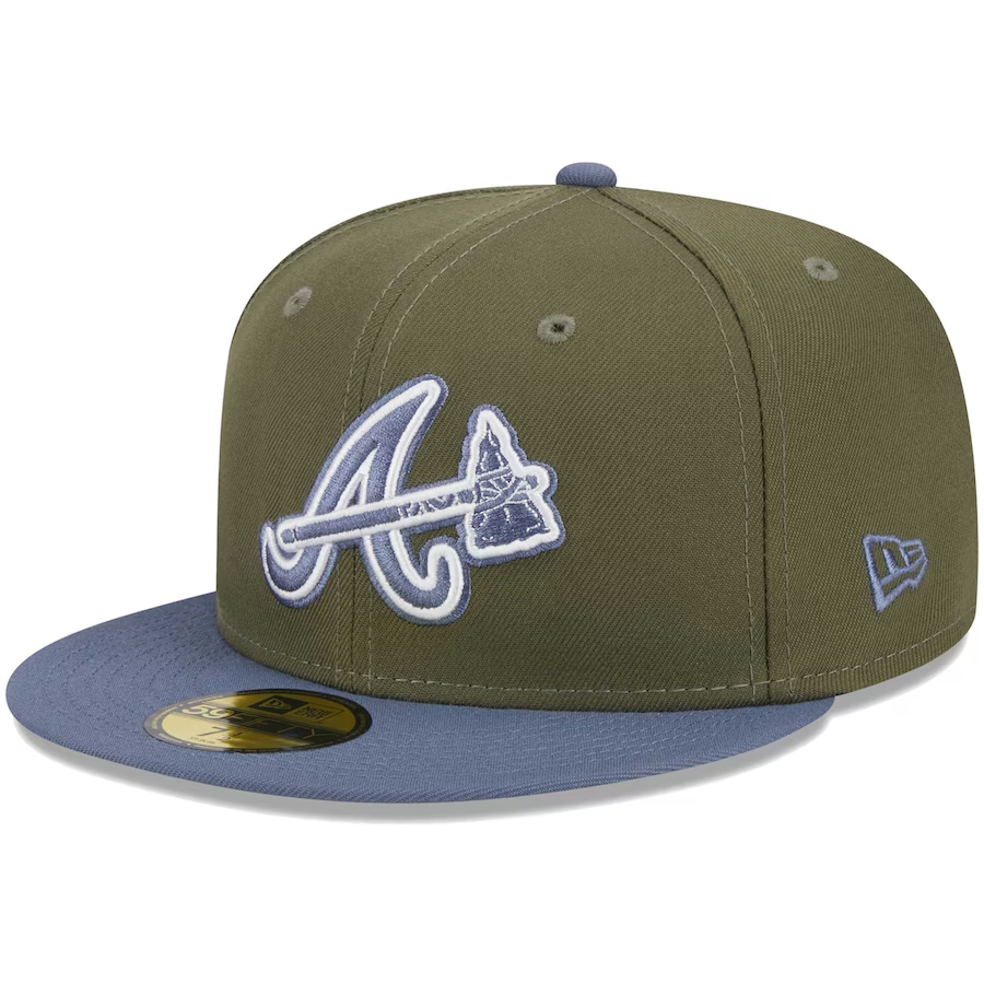 New Era Atlanta Braves Olive/Blue 2023 59FIFTY Fitted Hat