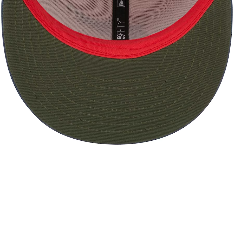 Houston Astros New Era Cooperstown Collection Oceanside Green Undervisor  59FIFTY Fitted Hat - Navy