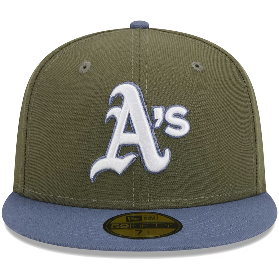 New Era Oakland Athletics Olive/Blue 2023 59FIFTY Fitted Hat