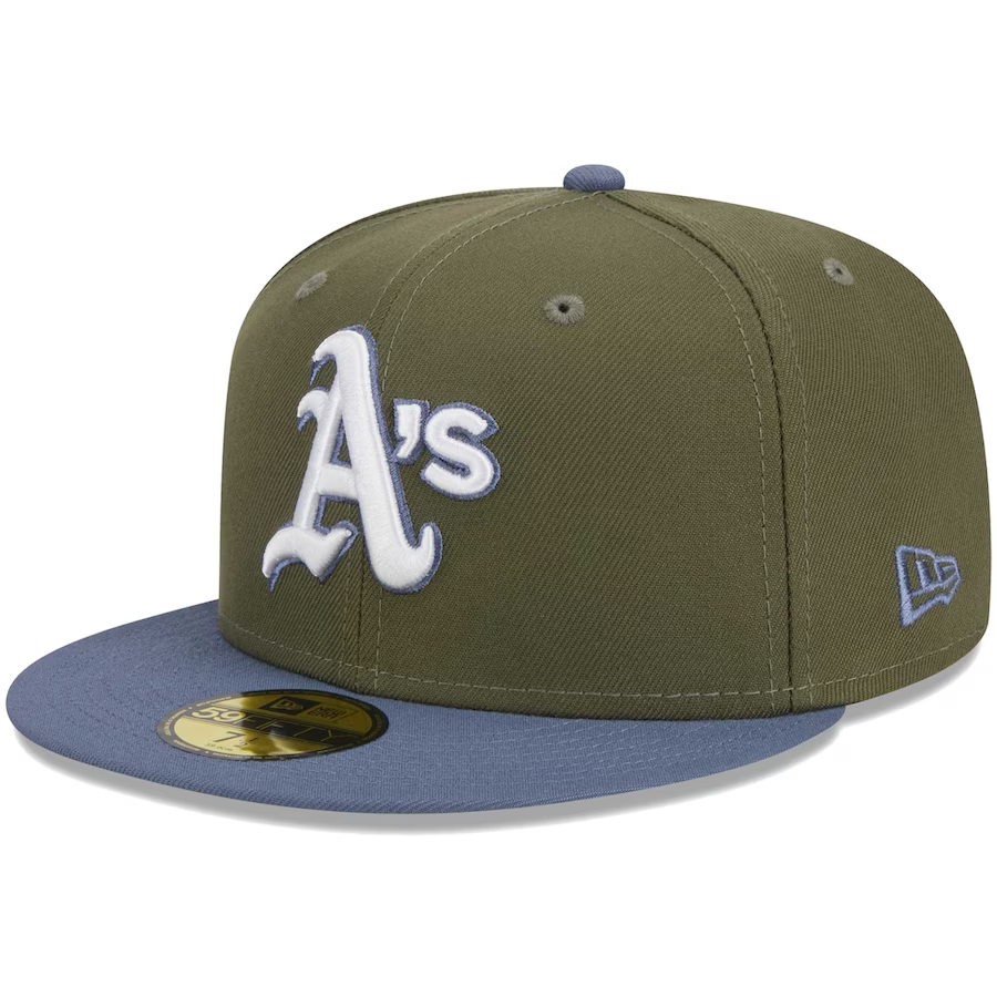 New Era Oakland Athletics Olive/Blue 2023 59FIFTY Fitted Hat