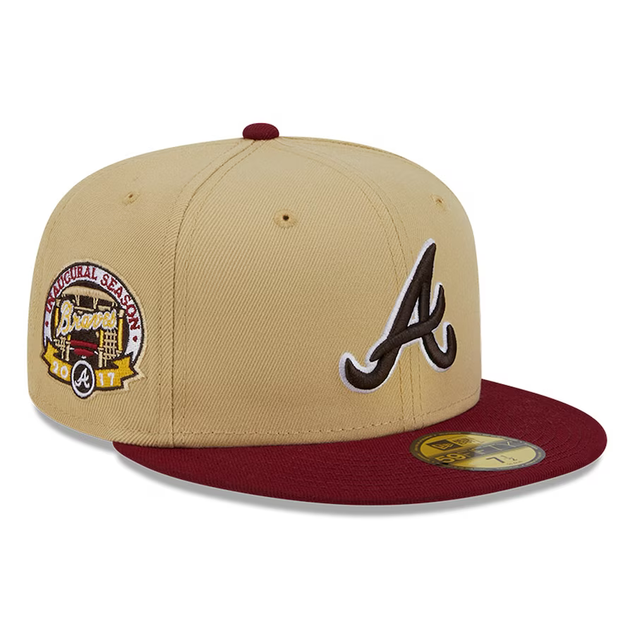 Atlanta Braves World Series New Era 59Fifty Fitted hat (Black White Gr –  ECAPCITY
