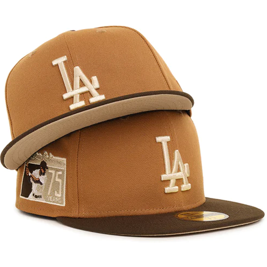 Los Angeles Dodgers Rifle Green/Vegas Gold Jackie Robinson New Era 59FIFTY Fitted Hat 7 7/8