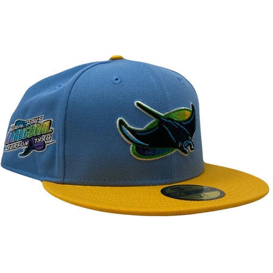 Orlando Rays Hometown Collection New Era 59FIFTY Fitted Hat (Toasted Peanut Maroon Pinot Red Under BRIM) 8