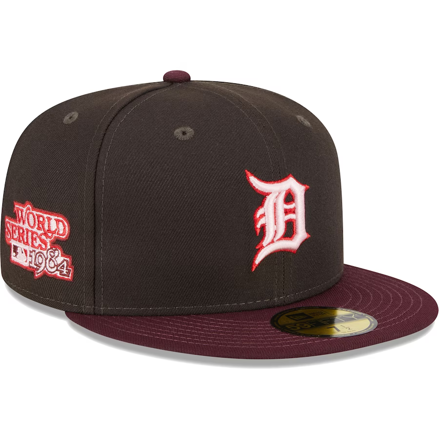 Detroit Tigers New Era Custom 59Fifty Olive Camo Sweatband Fitted Hat