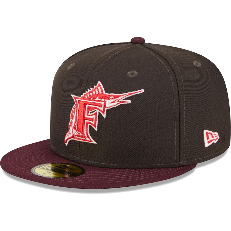 New Era Florida Marlins Chocolate Strawberry 2023 59FIFTY Fitted Hat