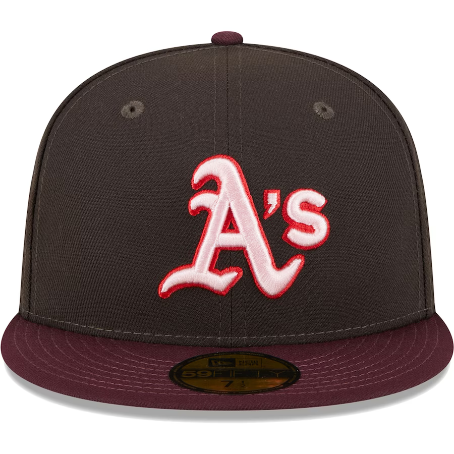 New Era Oakland Athletics Chocolate Strawberry 2023 59FIFTY Fitted Hat