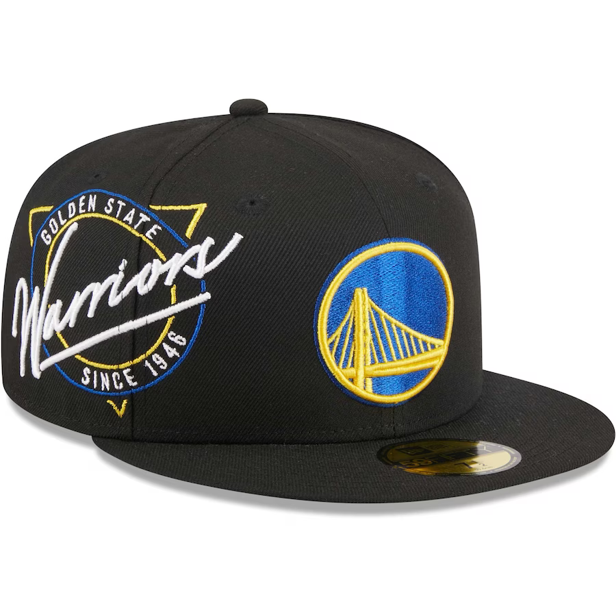 Youth New Era Royal Golden State Warriors Scribble 9FIFTY Snapback Hat