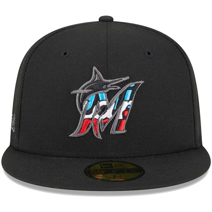 New Era Miami Marlins Script Fill 2023 59FIFTY Fitted Hat