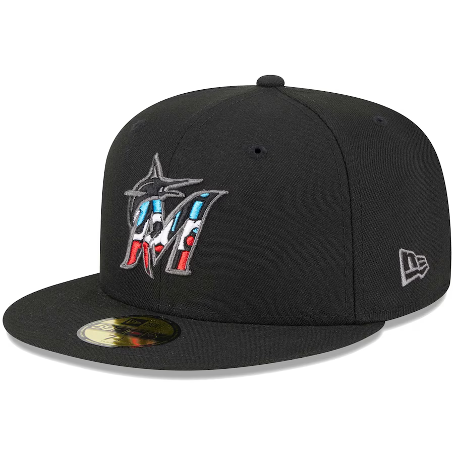 New Era Miami Marlins Script Fill 2023 59FIFTY Fitted Hat