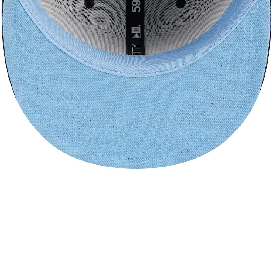 San Francisco Giants New Era 2010 World Series Champions Sky Blue  Undervisor 59FIFTY Fitted Hat - Tan