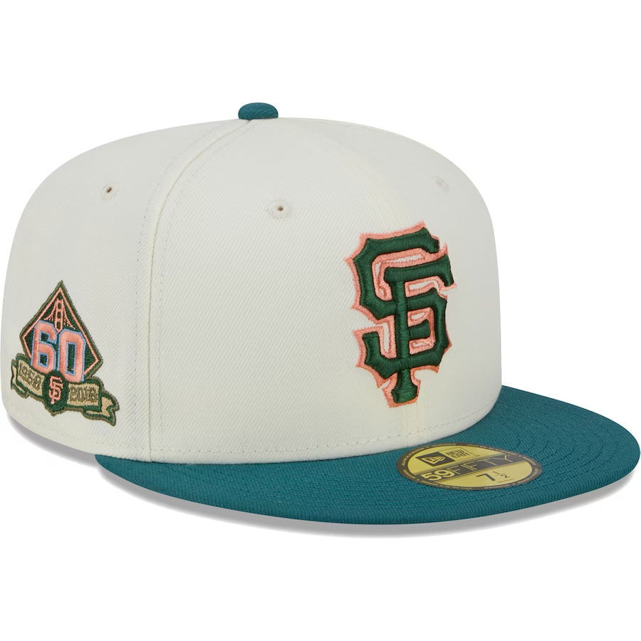 New Era Blue San Francisco Giants Vice Highlighter Logo 59FIFTY Fitted Hat