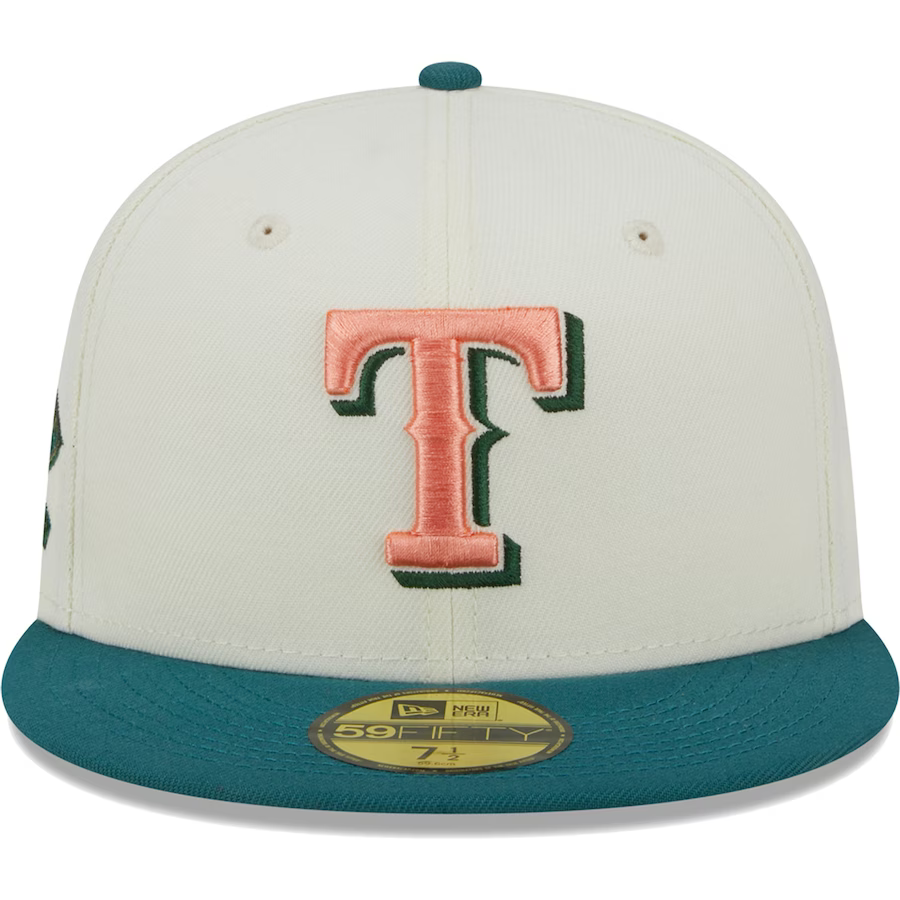 New Era Texas Rangers Chrome Evergreen 2023 59FIFTY Fitted Hat