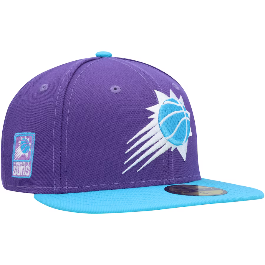 Mitchell & Ness Phoenix Suns New Cream Beige Purple Orange Era Snapback Hat  Cap