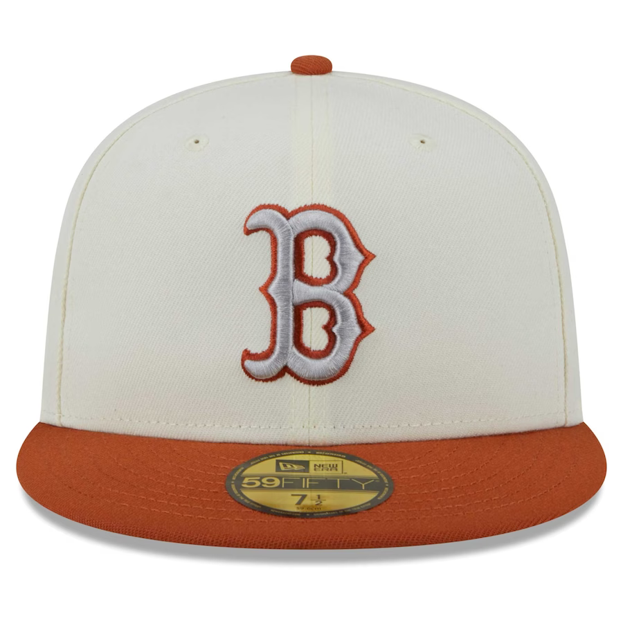 New Era Boston Red Sox Cream/Rust Orange 2023 59FIFTY Fitted Hat