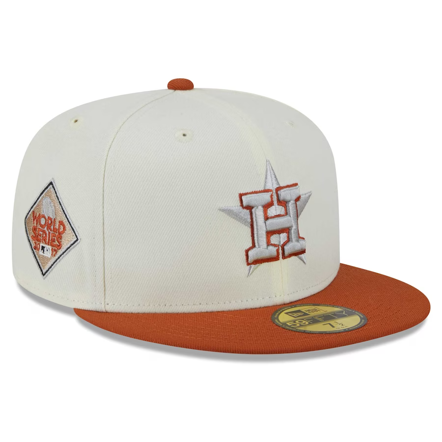 Men's Houston Astros New Era White/Gold 2005 World Series Two-Tone 59FIFTY  Fitted Hat