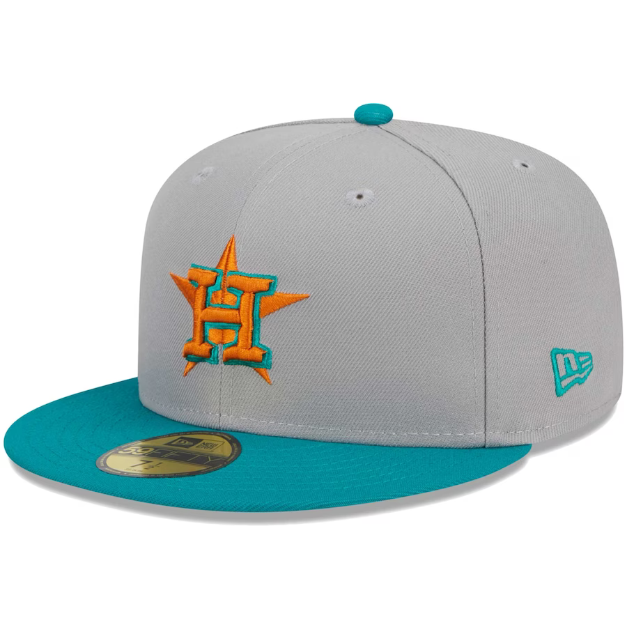 New Era Houston Astros Gray/Teal 2023 59FIFTY Fitted Hat