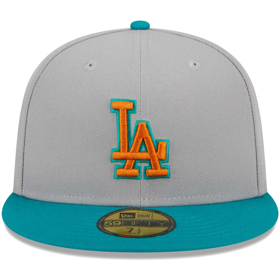 New Era Los Angeles Dodgers Gray/Teal 2023 59FIFTY Fitted Hat