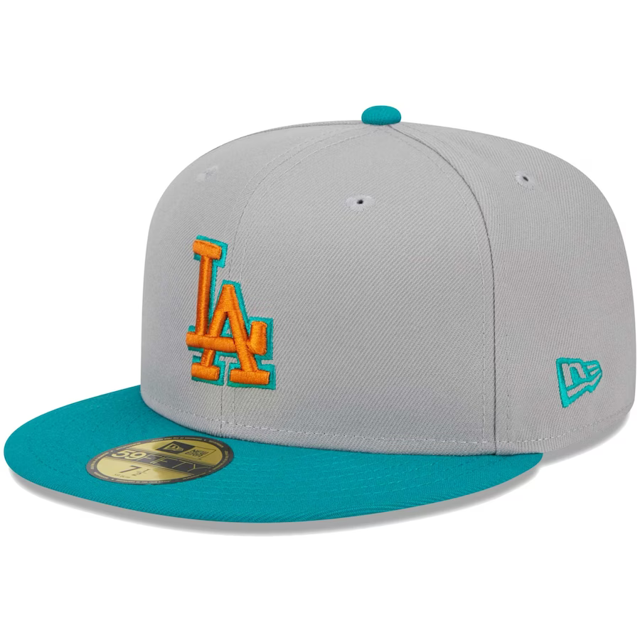 New Era Los Angeles Dodgers Gray/Teal 2023 59FIFTY Fitted Hat