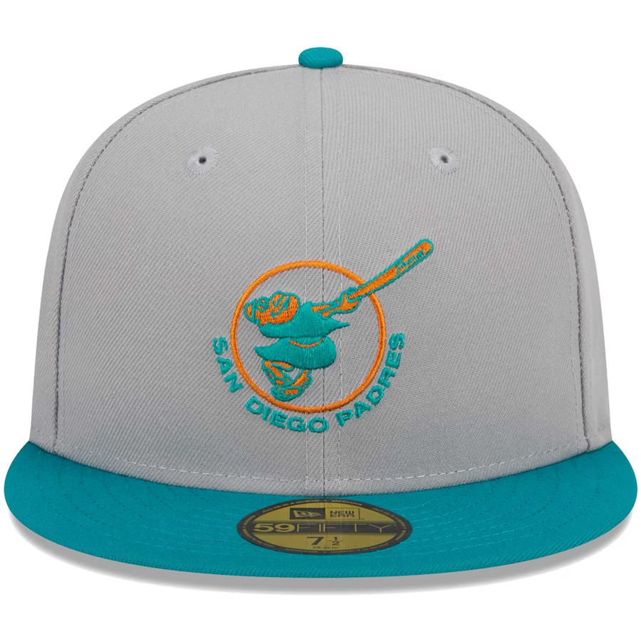 New Era San Diego Padres Swinging Friar Gray/Teal 2023 59FIFTY Fitted